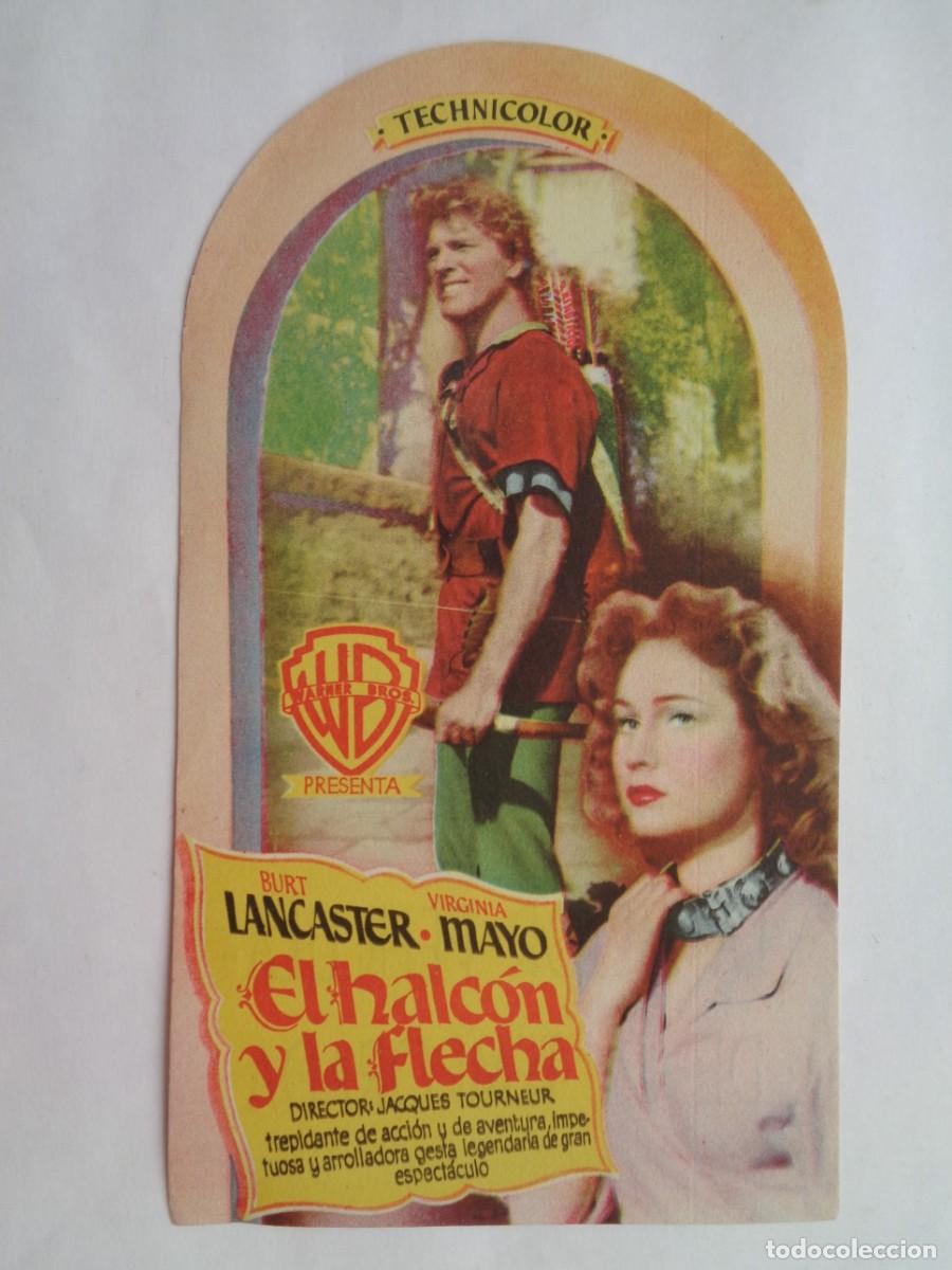  Flyers Publicitaires de films Anciens: FOLLETO DE MANO DE LA PELICULA &uml; EL HALCON Y LA FLECHA &uml; DEL CINE COLISEO DE SEVILLA , A&Ntilde;OS 50
