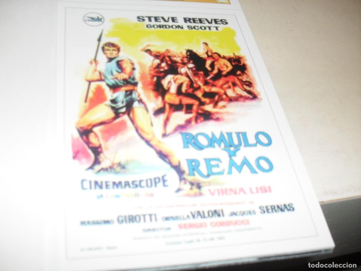  Flyers Publicitaires de films Anciens: PROGRAMA DE MANO:ROMULO Y REMO,CON STEVE REEVES.EDITA REVISTA ACCION,2024