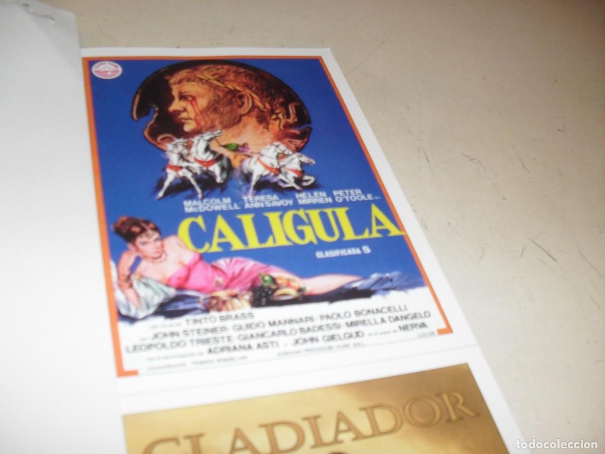  Flyers Publicitaires de films Anciens: PROGRAMA DE MANO:CALIGULA,CON MALCON MCDOWELL.EDITA REVISTA ACCION,2024