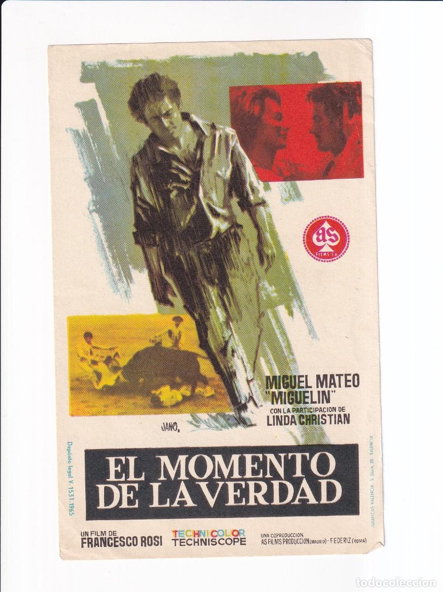 Cine: EL MOMENTO DE LA VERDAD : MIGUEL MATEO - Foto 1