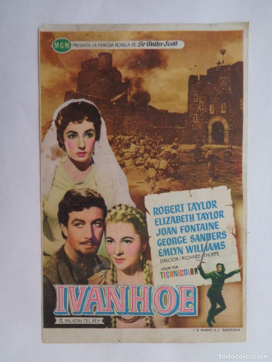 Flyers Publicitaires de films Anciens: FOLLETO DE MANO DE LA PELICULA &uml; IVANHOE &uml; DEL CINE SUR DE SEVILLA , A&Ntilde;OS 50
