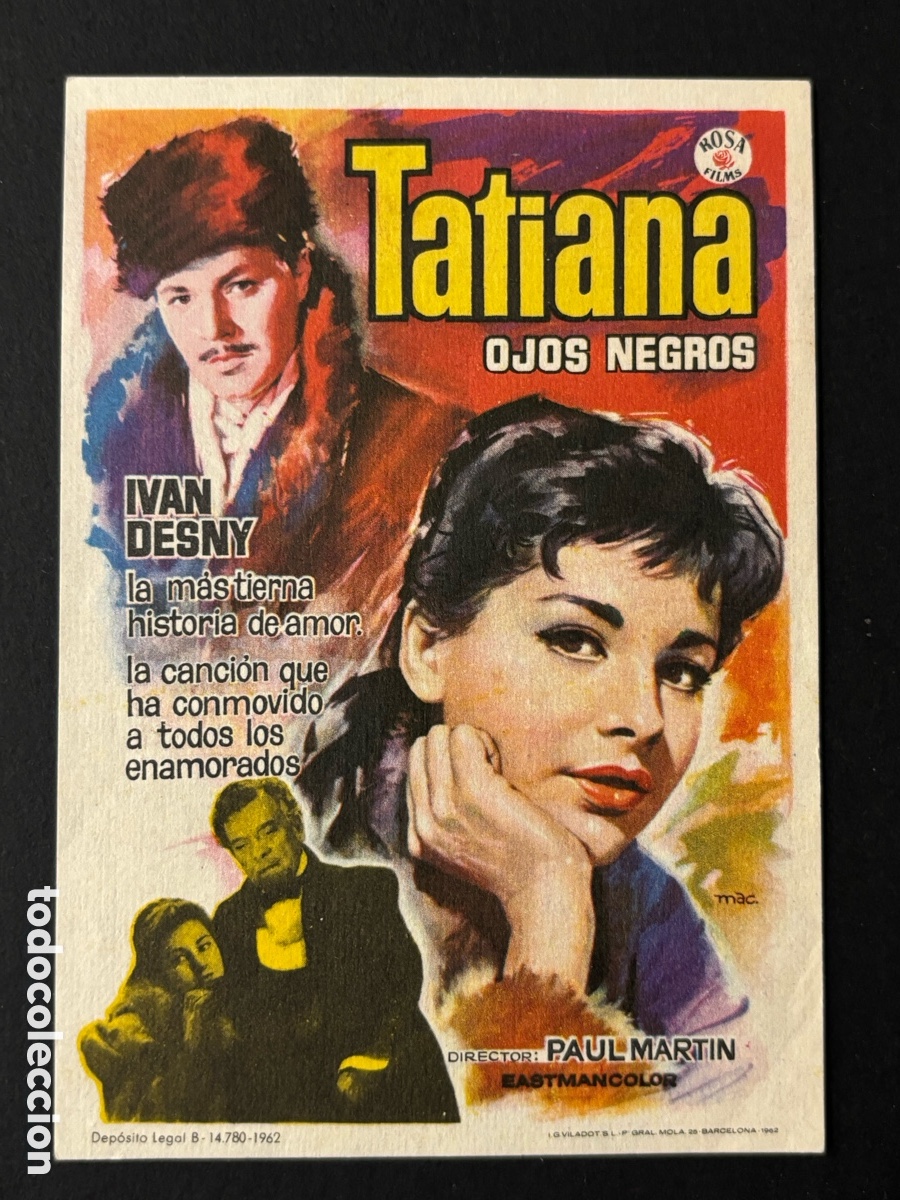  Foglietti di film di film antichi di cinema: Programa Tatiana Ivan desny con publicidad cine moderno p&oacute;sito de pescadores cambrils A2