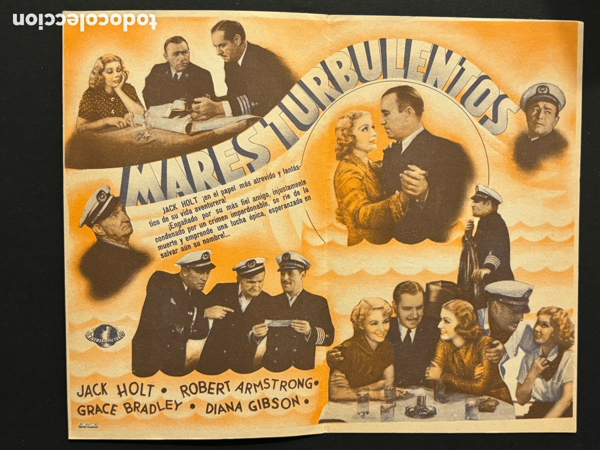 Cine: Programa mares turbulentos jack holt con publicidad gran teatro A2 - Foto 2