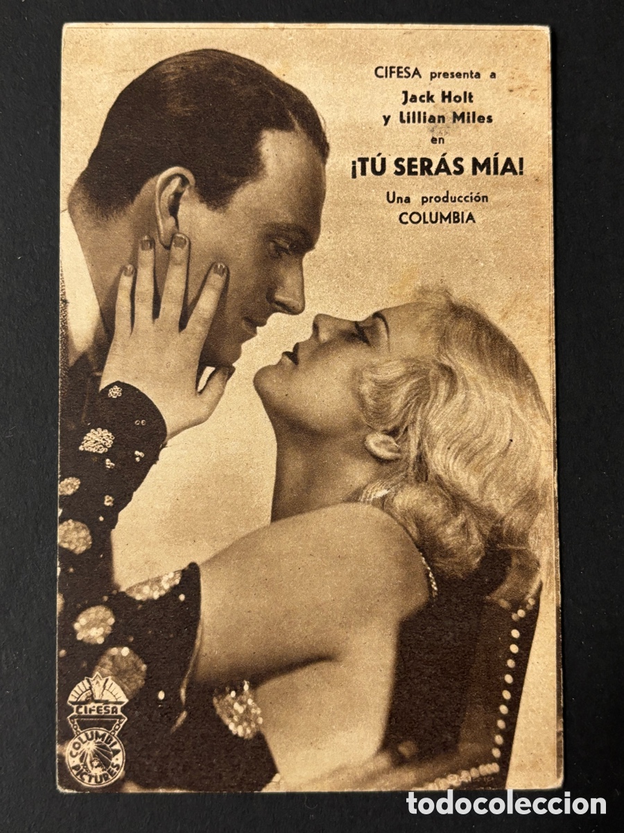  Foglietti di film di film antichi di cinema: Programa tu ser&aacute;s m&iacute;a jack holt con publicidad american cinema A2