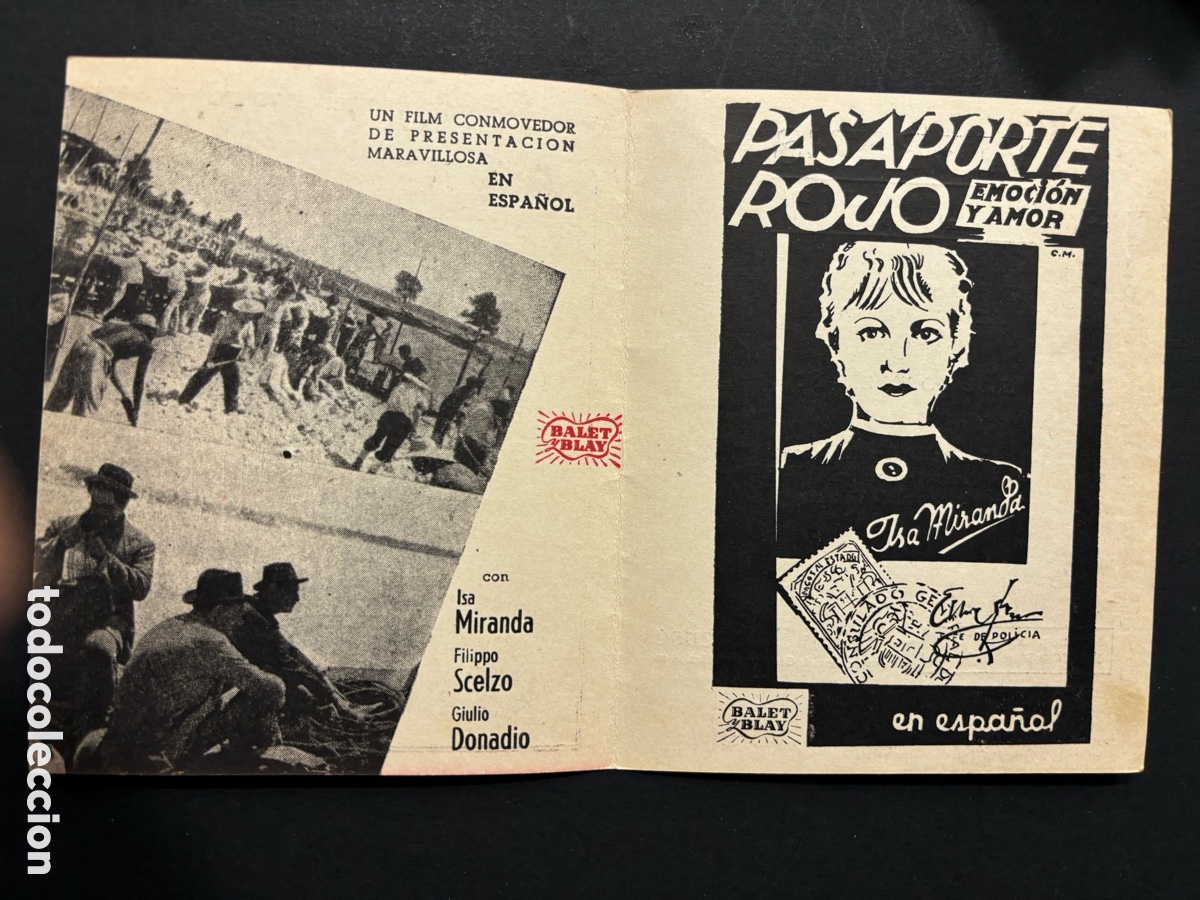 Cine: Programa pasaporte rojo Isa Miranda con publicidad sal&oacute;n setabense A2 - Foto 2