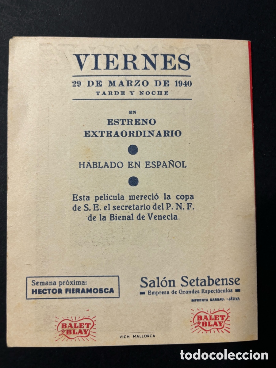 Cine: Programa pasaporte rojo Isa Miranda con publicidad sal&oacute;n setabense A2 - Foto 3