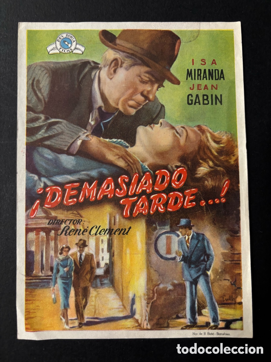 Cine: Programa demasiado tarde Isa Miranda jean Gabin A2 - Foto 1