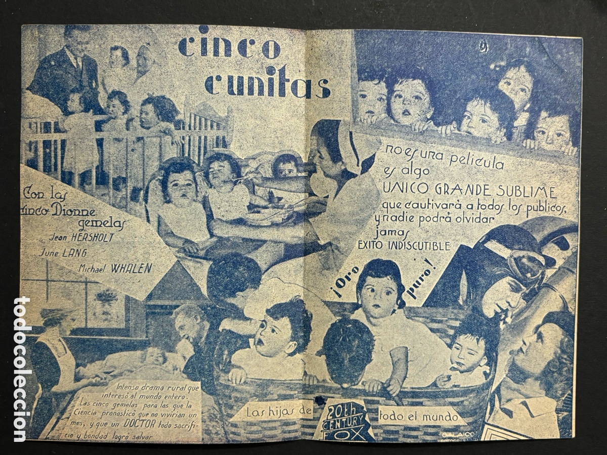 Cine: Programa cinco cunitas jean hersholt con publicidad teatro c&iacute;rculo A2 - Foto 2