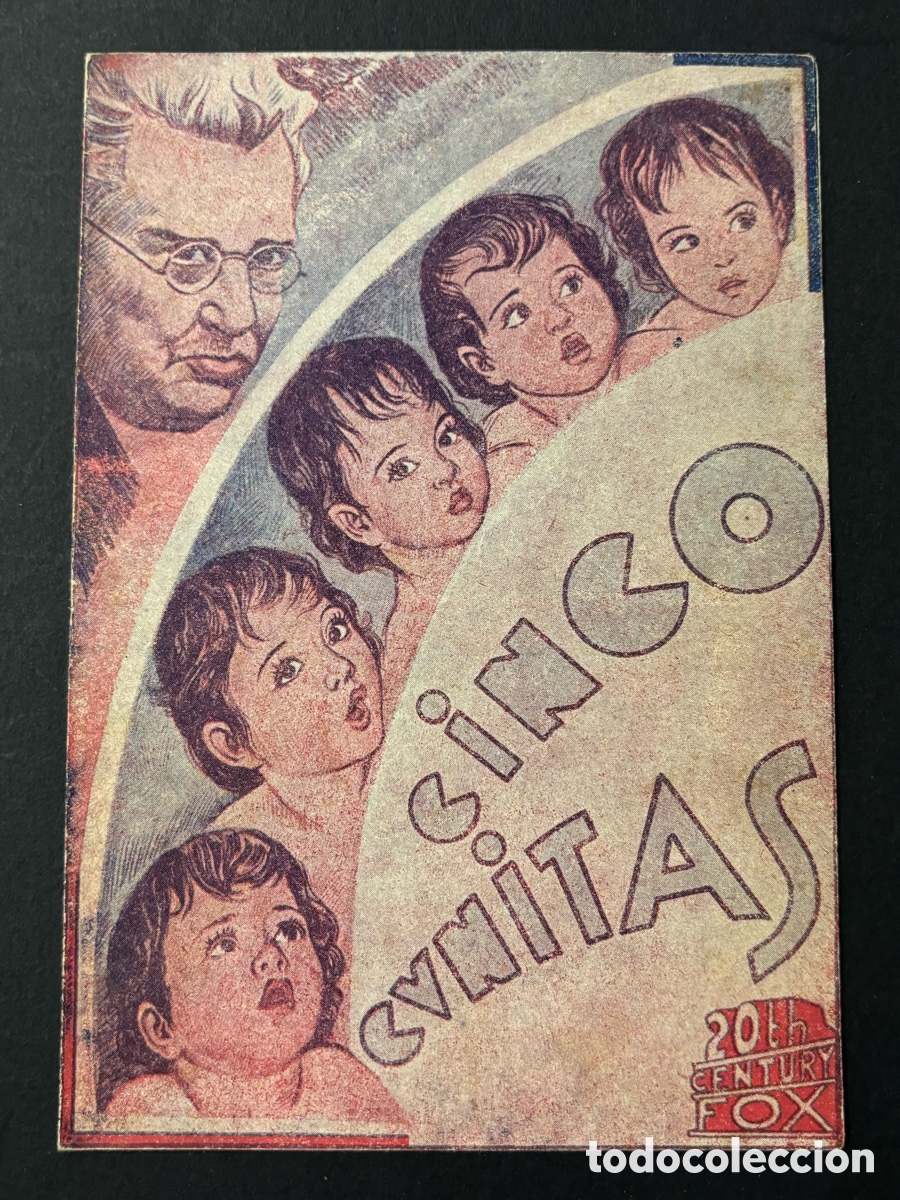 Cine: Programa cinco cunitas jean hersholt con publicidad teatro c&iacute;rculo A2 - Foto 1