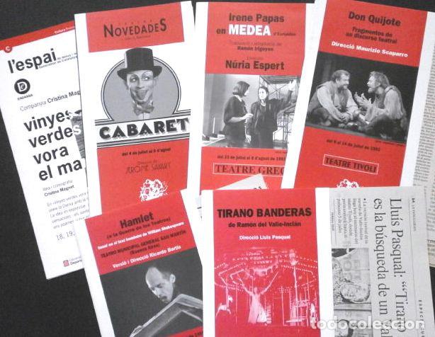 Folhetos de m&atilde;o de filmes antigos de cinema: Festival Olimpic de les Arts - Teatre Lliure - Grec (Folletos Obras) Barcelona 92 -Medea Irene Papas
