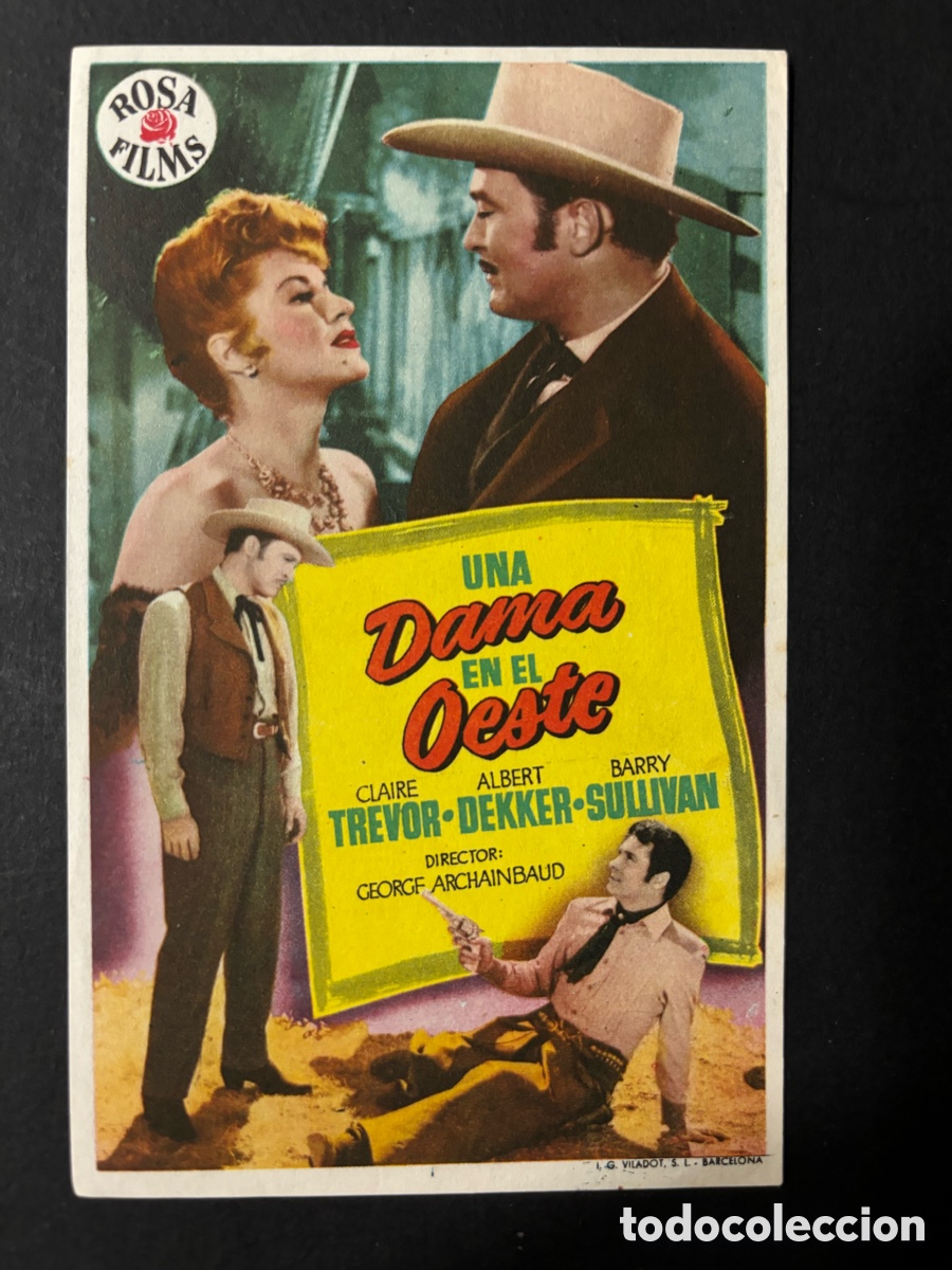 Cine: Programa una dama en el oeste claire trevor A2 - Foto 1