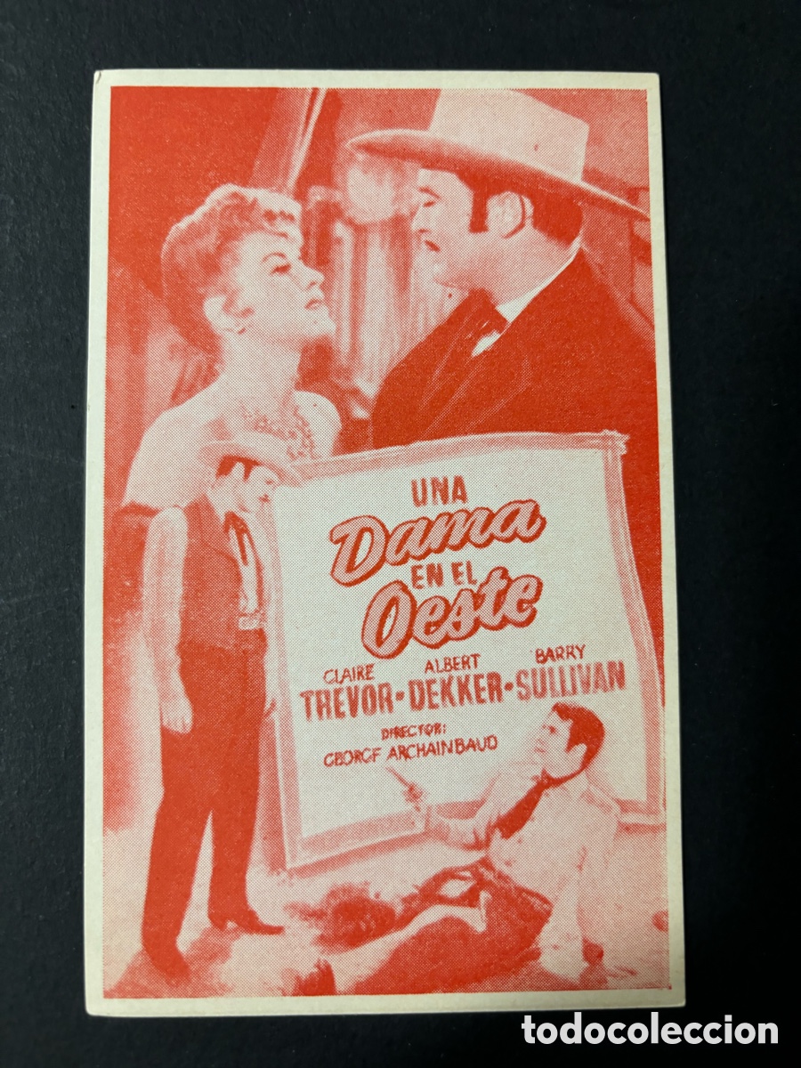 Cinema: Programa una dama en el oeste claire trevor A2