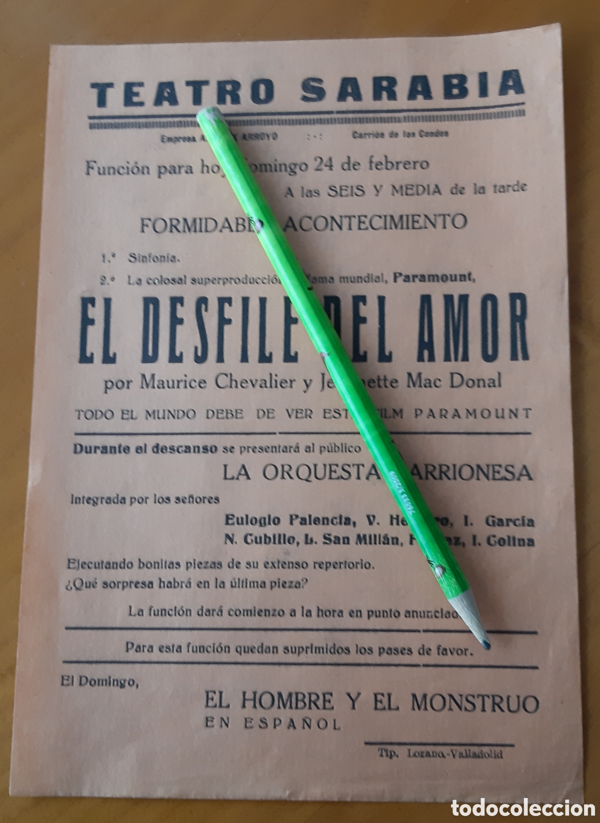 Cine: Programa de Cine Carri&oacute;n de los Condes Palencia. A&ntilde;os 30 - Foto 1