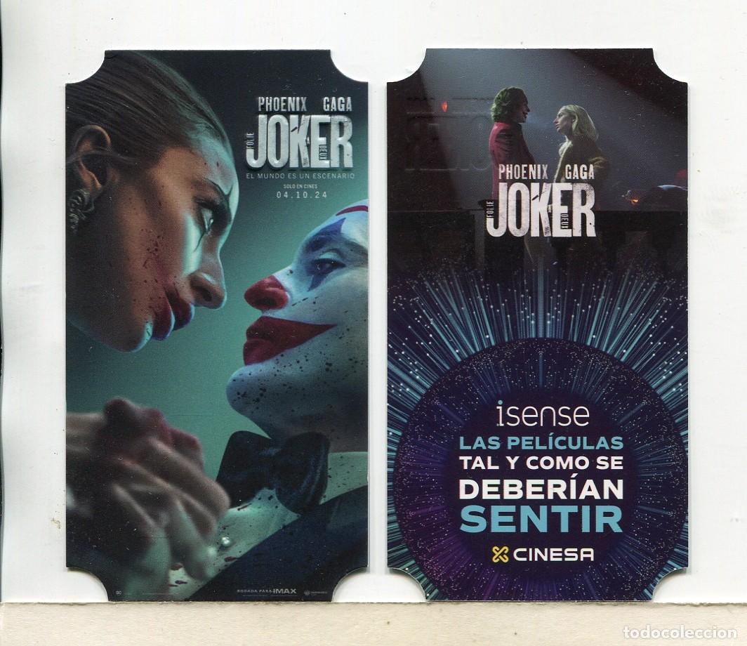 Cinema: JOKER, con Joaqu&iacute;n Phoenix. troquelado y relieve. 5,5 X 10 cms.