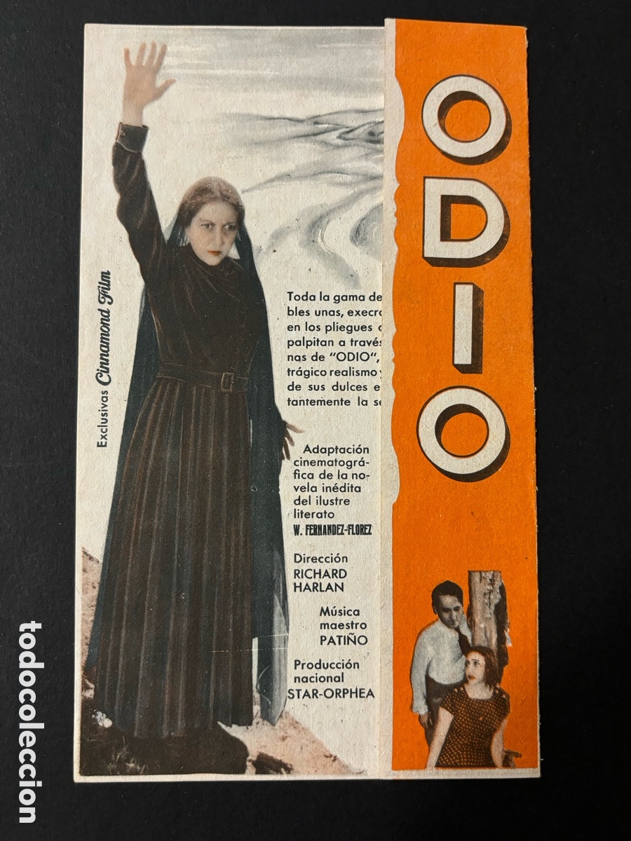  Foglietti di film di film antichi di cinema: Programa odio Mar&iacute;a Fernanda ladr&oacute;n de guevara publicidad metropolitana cinema vilassar de Dalt A13