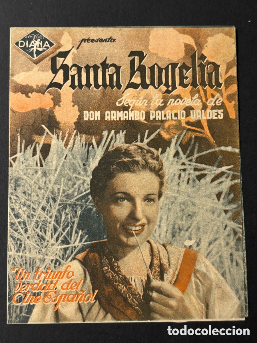  Foglietti di film di film antichi di cinema: Programa Santa rogelia Rafael Rivelles con publicidad teatro cine nuevo A13