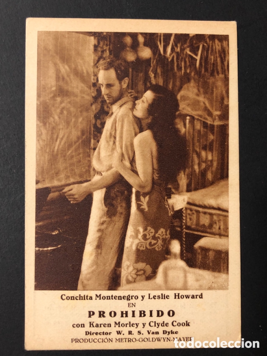  Foglietti di film di film antichi di cinema: Programa prohibido Conchita Montenegro leslie howard A13