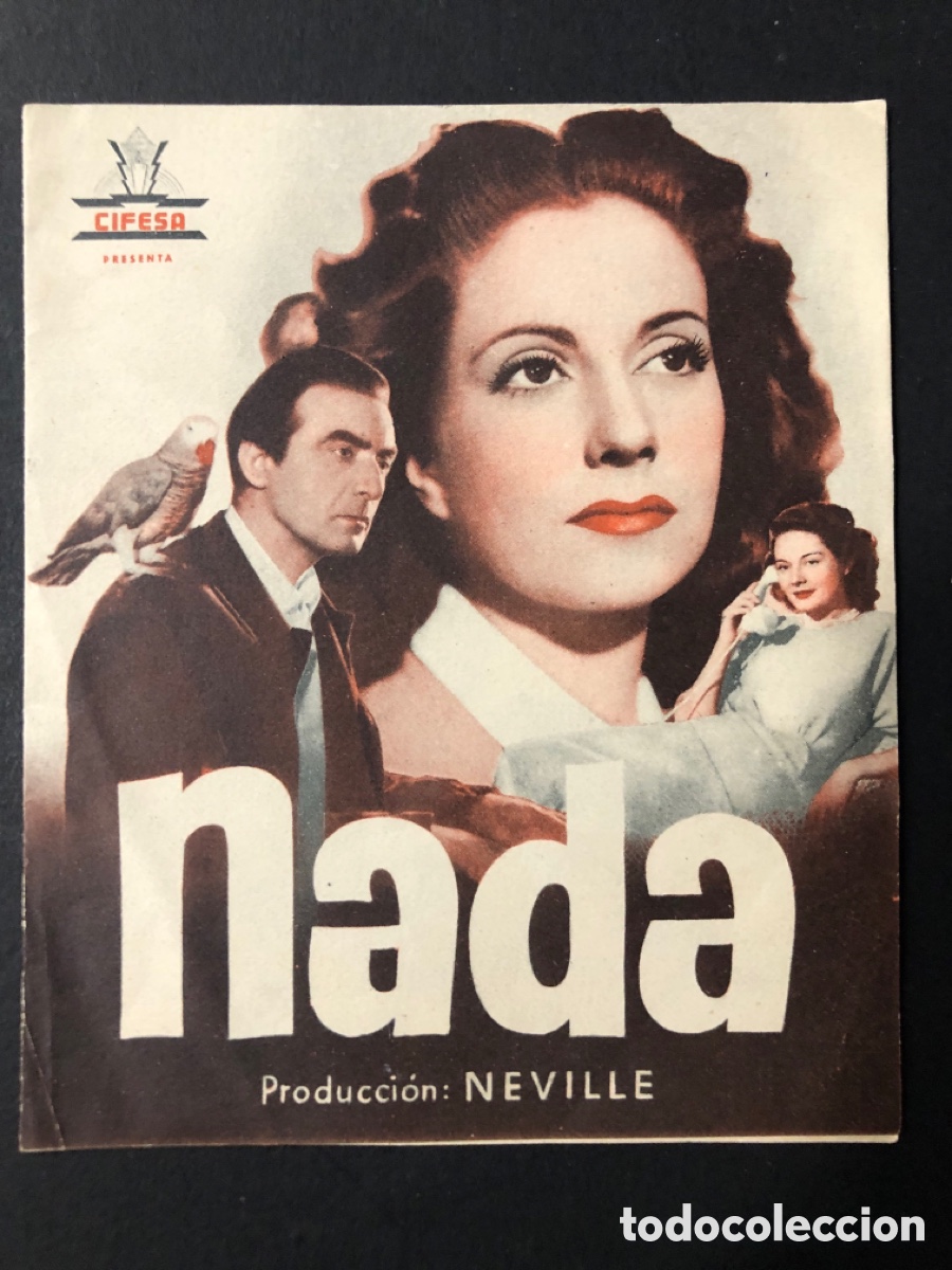  Foglietti di film di film antichi di cinema: Programa Nada Conchita Montes con publicidad cine alhambra A13