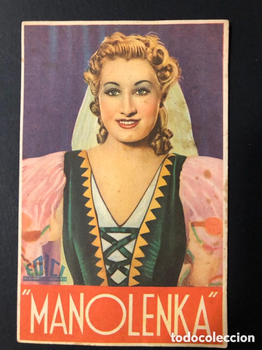  Foglietti di film di film antichi di cinema: Programa manolenka lina yegros con publicidad cinema actualidades A13