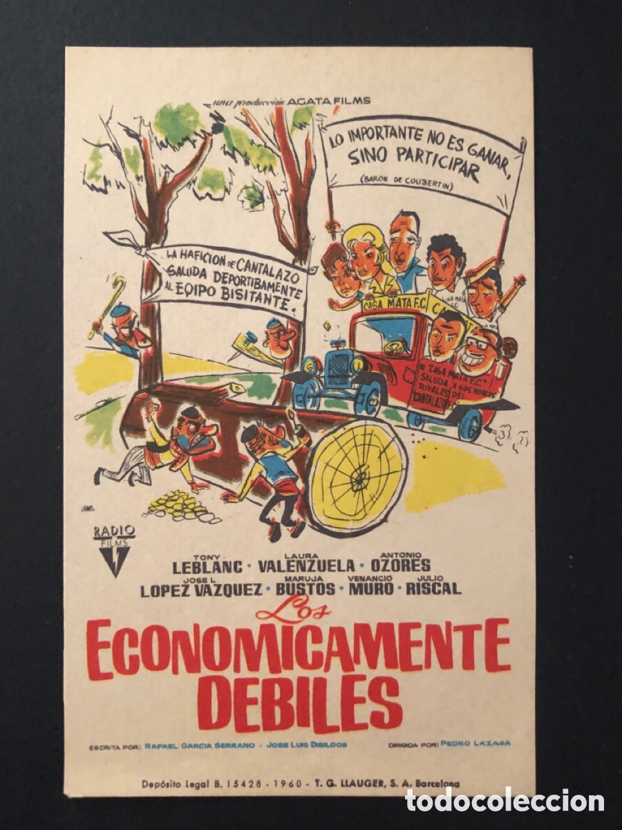 Cine: Programa los econ&oacute;micamente d&eacute;biles Tony leblanc A13 - Foto 1