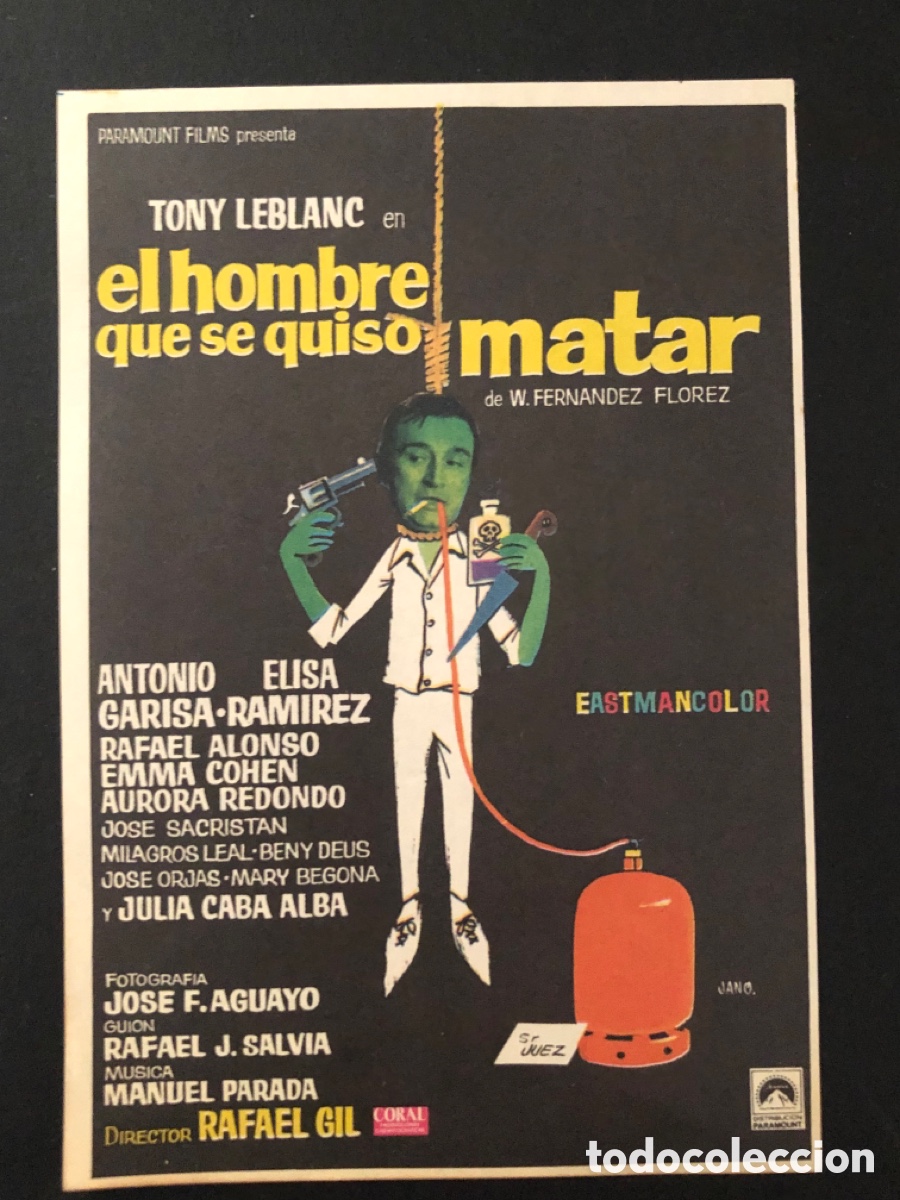 Cine: Programa el hombre que se quiso matar Tony leblanc A13 - Foto 1