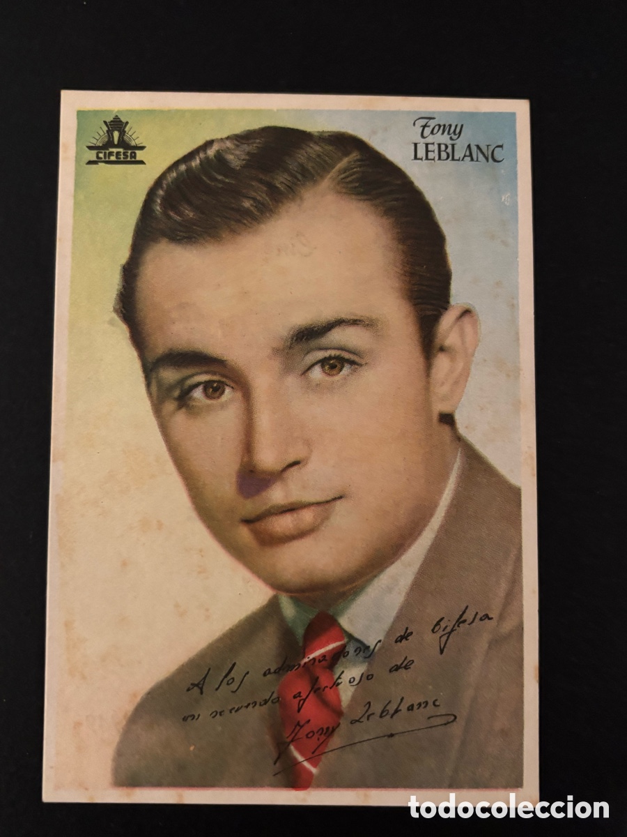  Foglietti di film di film antichi di cinema: Programa cifesa foto Tony leblanc con publicidad cine Rialto A13