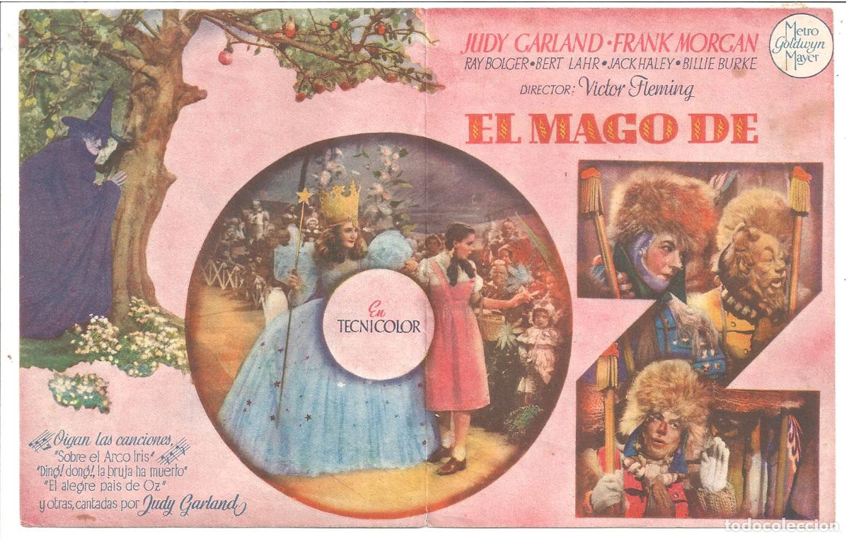 Cine: PTCC6 59 EL MAGO DE OZ PROGRAMA DOBLE MGM JUDY GARLAND - Foto 2
