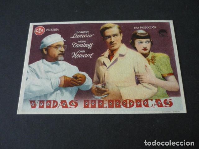 Cine: VIDAS HEROICAS PROGRAMA DE CINE SIN PUBLICIDAD - Foto 1