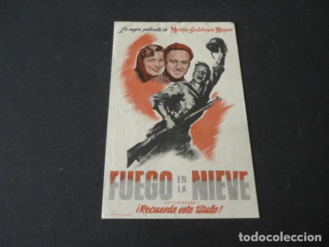 Cine: FUEGO EN LA NIEVE PROGRAMA DE CINE SIN PUBLICIDAD - Foto 1