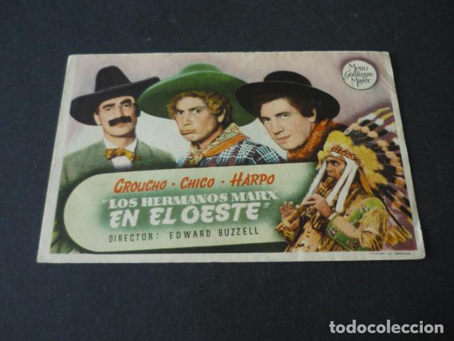 Cine: LOS HERMANOS MARX EN EL OESTE PROGRAMA DE CINE SIN PUBLICIDAD - Foto 1
