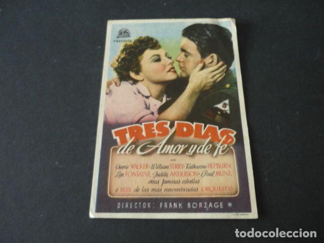 Cine: TRES D&Iacute;AS DE AMOR Y DE F&Eacute; PROGRAMA DE CINE SIN PUBLICIDAD - Foto 1