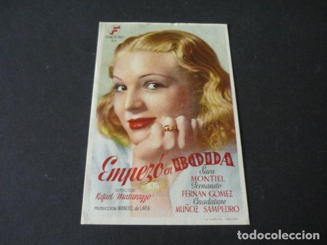 Cine: EMPEZO LA BODA PROGRAMA DE CINE SIN PUBLICIDAD - Foto 1