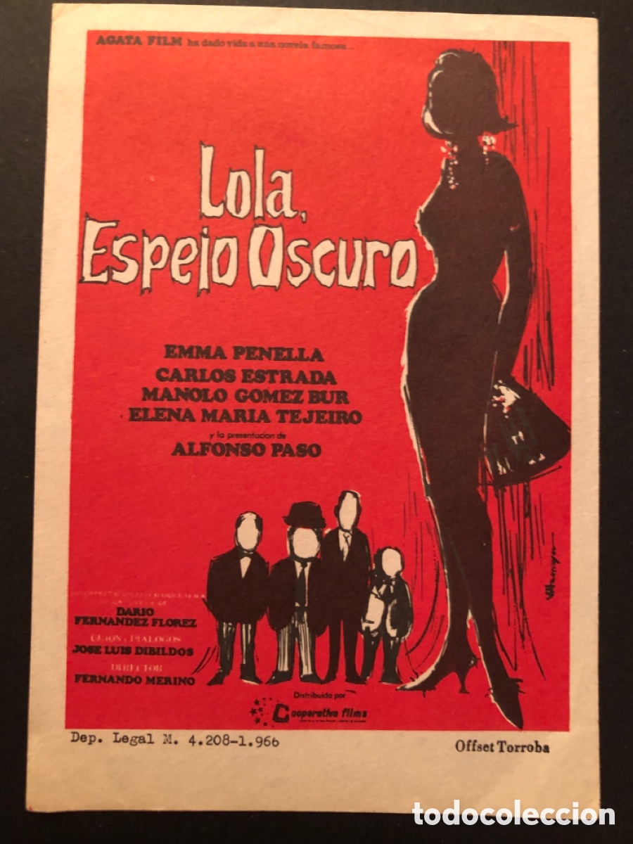 Cine: Programa lola espejo oscuro Emma Penella A13 - Foto 1