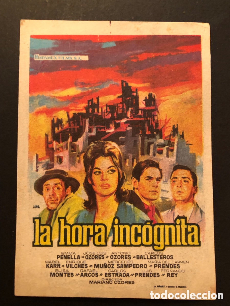 Cine: Programa la hora inc&oacute;gnita Emma Penella A13 - Foto 1