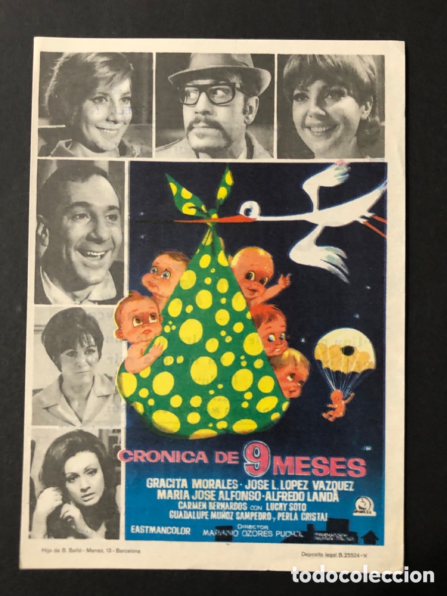 Cine: Programa cr&oacute;nica de 9 meses J L Lopez V&aacute;zquez con publicidad cine sindical castellon A13