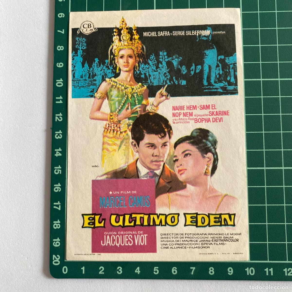 Cine: Programa de cine folleto de mano pelicula el ultimo Eden - Foto 1