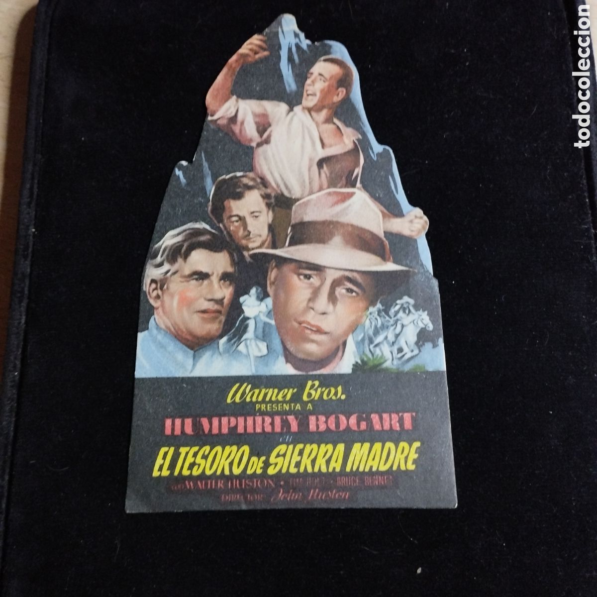 Cine: Programa de cine, troquelado. El tesoro de Sierra Madre. Humphrey Bogart. - Foto 1