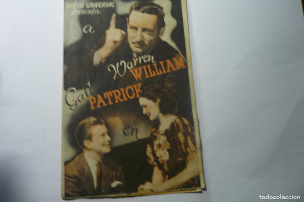 Cine: PROGRAMA DOBLE EL BESO REVELADO.-WARREN WILLIM-PUBLICIDAD ALIANZA VIEJA.-BARCELONA