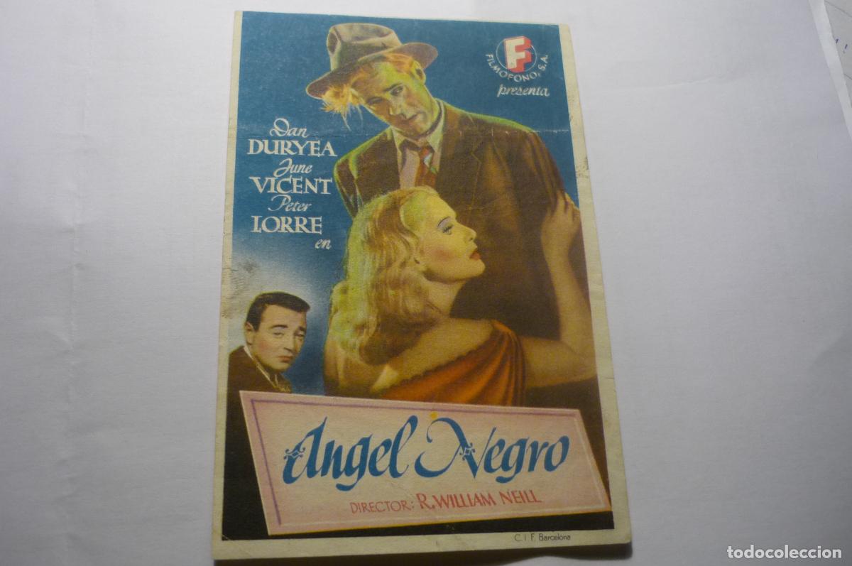 Cine: PROGRAMA ANGEL NEGRO -DAN DUYREA PUBLICIDAD GOYA.-CASPE - Foto 1