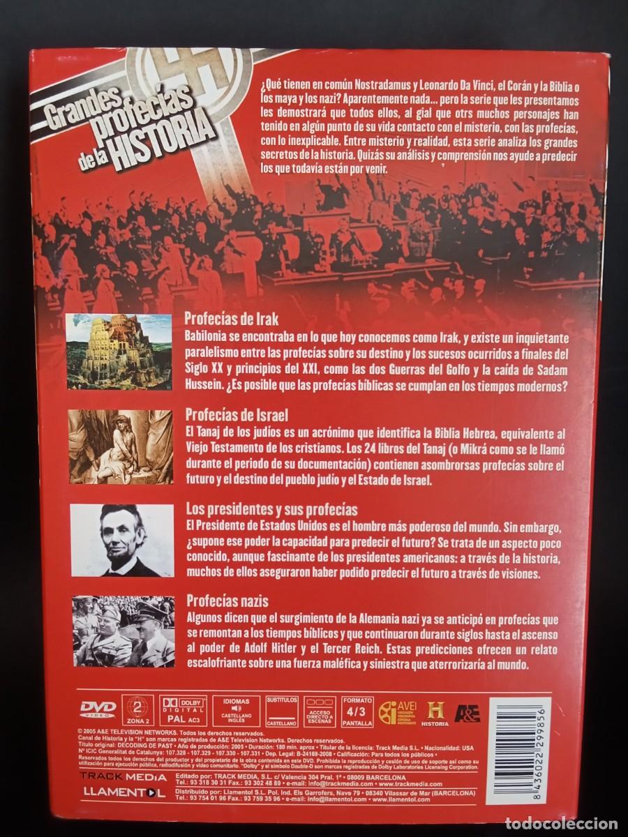 Cine: GRANDES PROFECIAS DE LA HISTORIA 4 DVDs - Foto 2