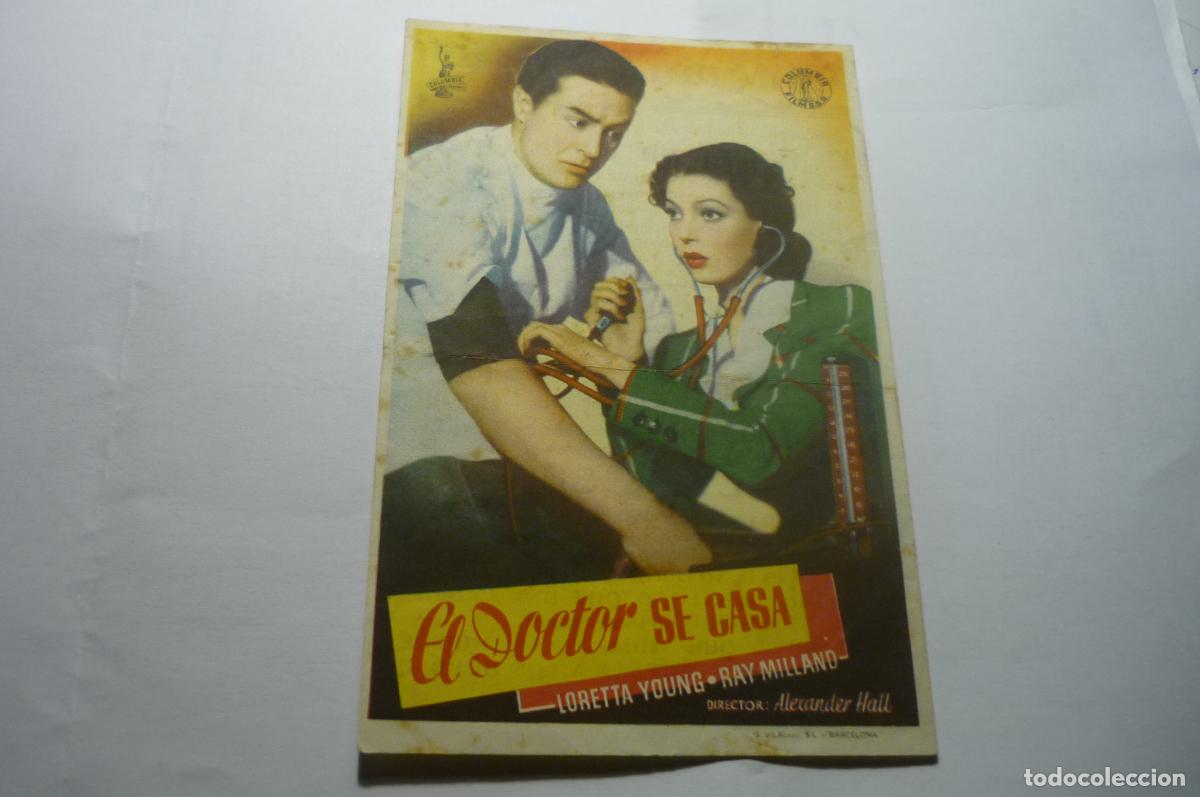 Cine: PROGRAMA EL DOCTOR SE CASA.-LORETTA YOUNG.-PUBLICIDAD CINEMA MONTGRI - Foto 1