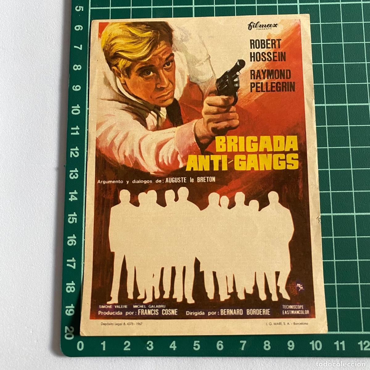 Cine: Programa de cine folleto de mano pelicula Brigada anti gangs - Foto 1