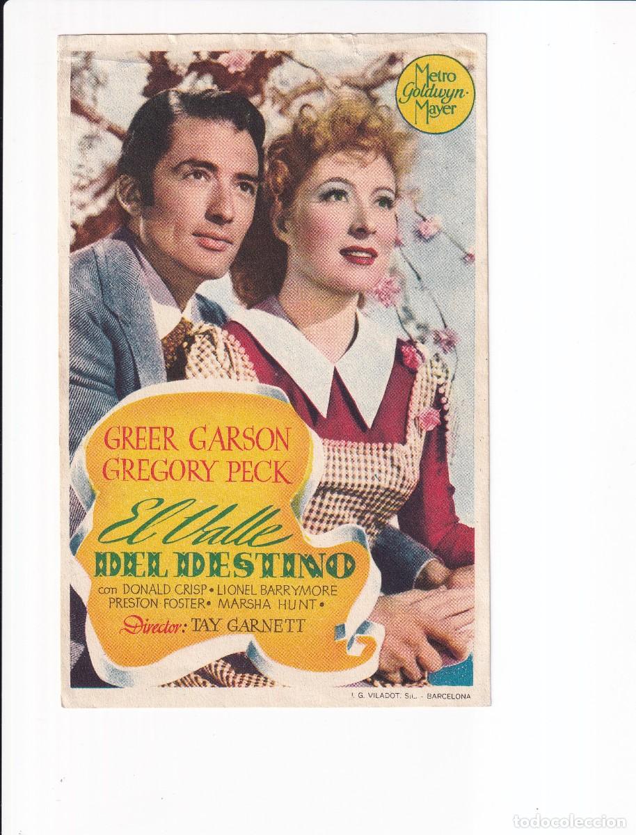 Cine: EL VALLE DEL DESTINO : GREER GARSON , GREGORY PECK - Foto 1