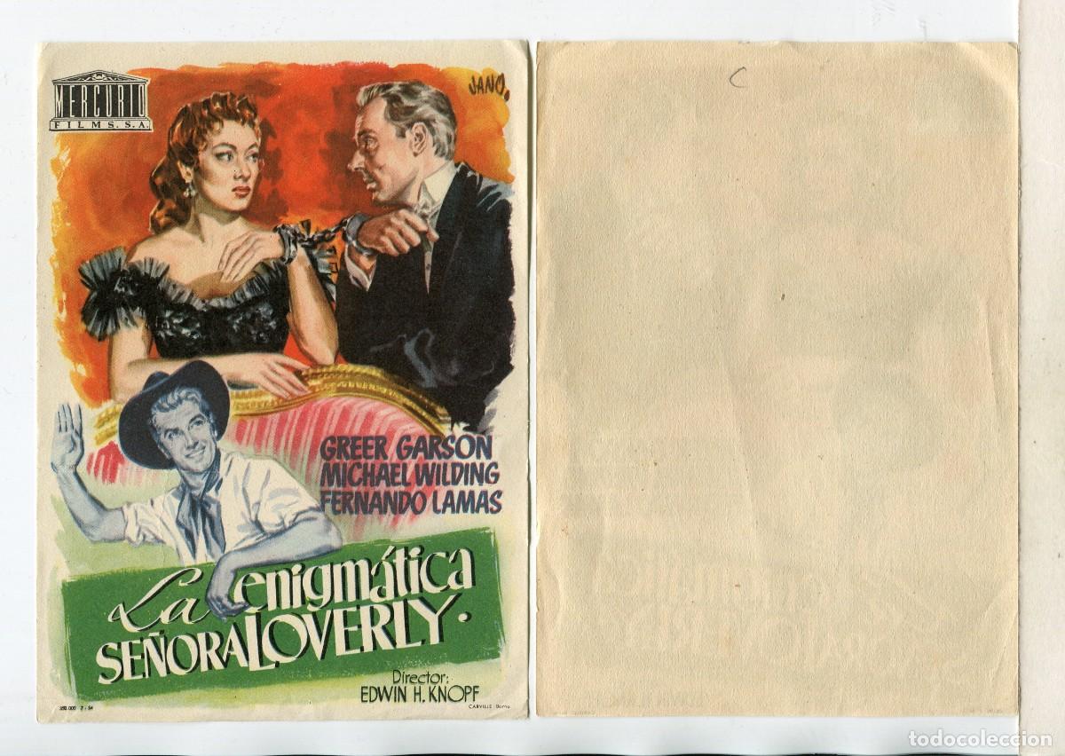 Cine: LA ENIGM&Aacute;TICA SE&Ntilde;ORA LOBERLY, con Greer Garson. - Foto 1