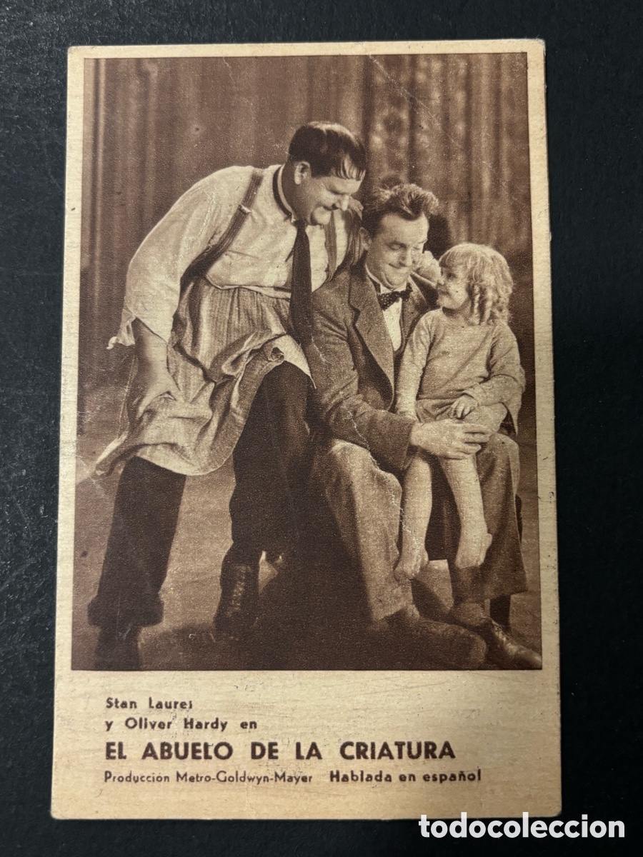  Foglietti di film di film antichi di cinema: Programa el abuelo de la criatura stan laurel Oliver Hardy publicidad teatro principal hellin A14