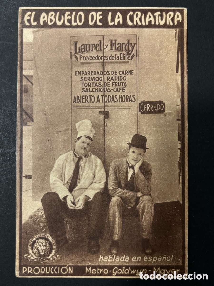 Cine: Programa el abuelo de la criatura stan laurel Oliver Hardy A14 - Foto 1