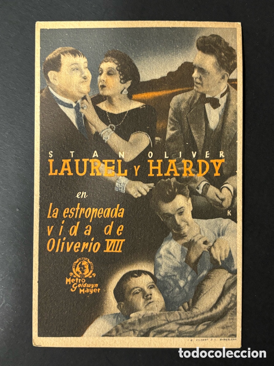Cine: Programa la estropeada vida de oliverio VIII Stan laurel y Oliver Hardy A14 - Foto 1