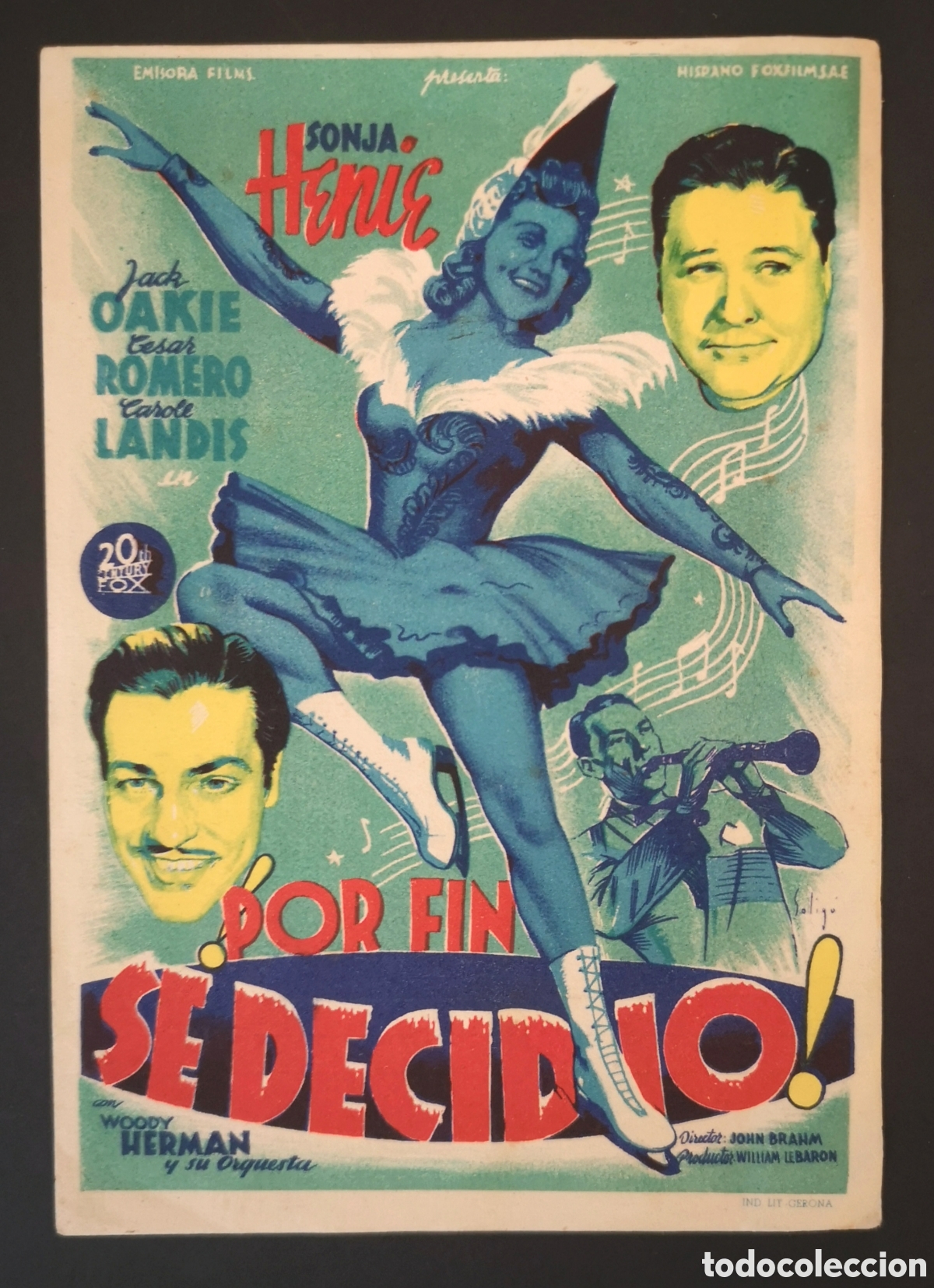 Cine: POR FIN SE DECIDI&Oacute; - PROGRAMA DE MANO - Foto 1