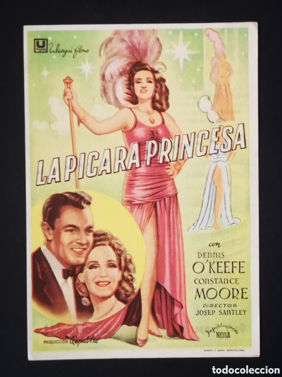 Cine: LA P&Iacute;CARA PRINCESA - FOLLETO DE MANO - Foto 1