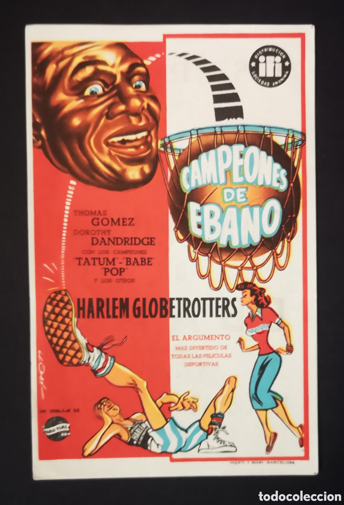 Cine: CAMPEONES DE EBANO - FOLLETO DE MANO - Foto 1